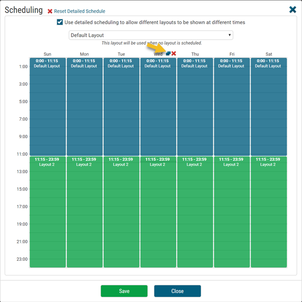 The Duplicate Schedule button