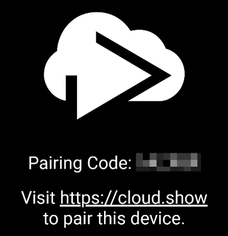 Pairing Code Screen Alt