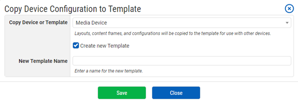 Copy Device Configuration to Template continued